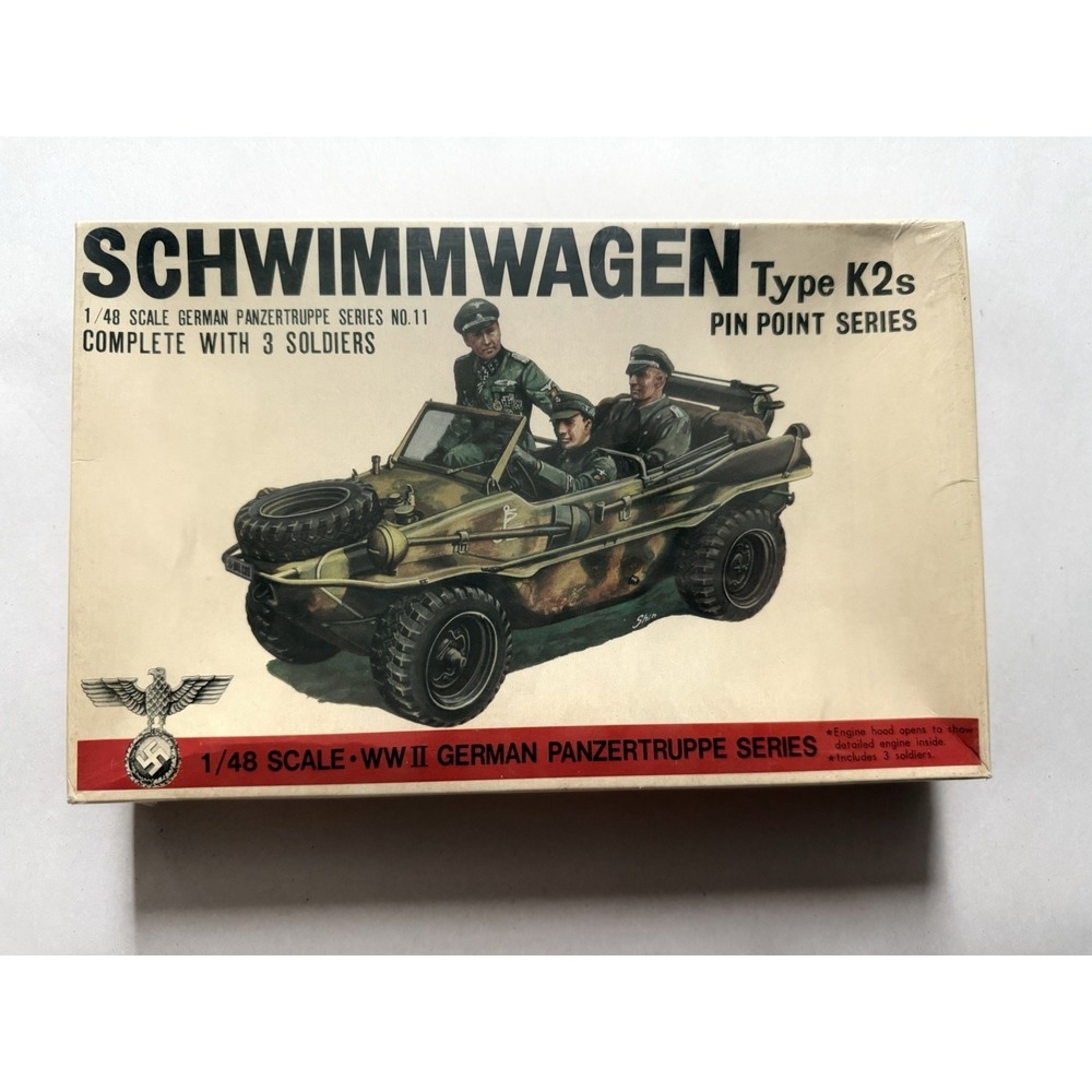 Bandai‎ Schwimmwagen Type K2s 1/48 Scale Plastic Model Kit Vintage New Sealed